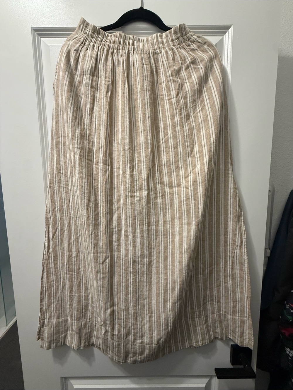 Z Supply for Evereve Beige and White Striped Maxi Skirt - Picture 4 of 4